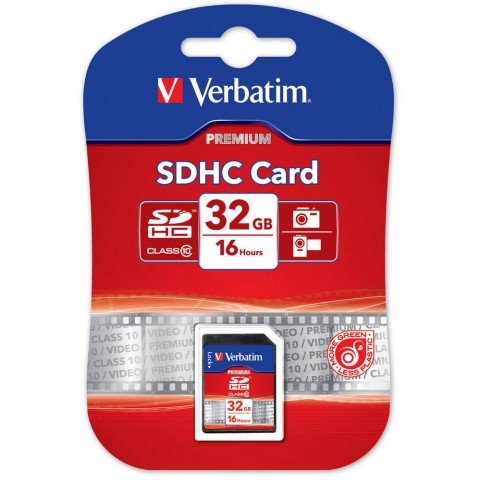 Verbatim 32GB SDHC Flash Card Class 10
