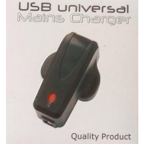 Mains USB Plug 1Port 1Amps