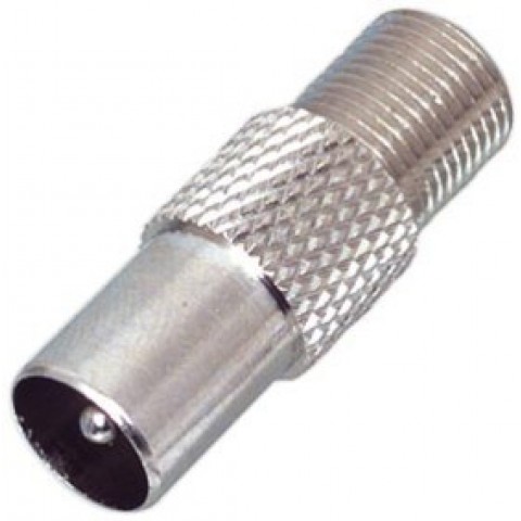 Coax Plug - F-Connector Socket Adapter - Bag of 5pc