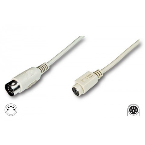 PS/2 Female - 5 Pin Din Male 0.15m Cable