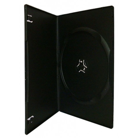 Single Slim (7mm) DVD Cases Black