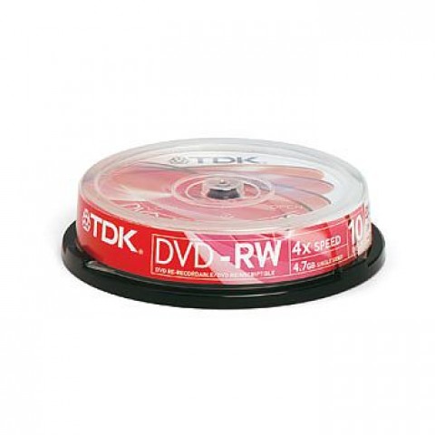 TDK 4x DVD-RW (10 Pack) 
