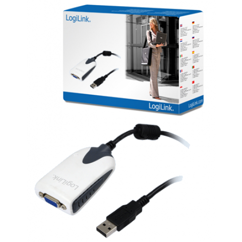 LogiLink USB 2.0 to VGA Display Adaptor Cable