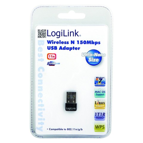 LogiLink 150MBps USB 2.0 Wireless LAN Nano Adapter