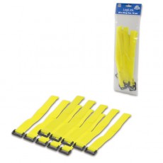 LogiLink Wire Strap Set (Yellow) - 10 Pack 