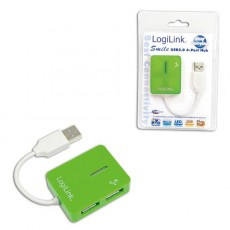 LogiLink USB 2.0 4Port Hub - Green