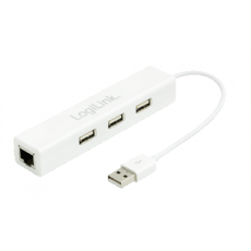 LogiLink USB 2.0 3Port Hub with Ethernet Adaptor