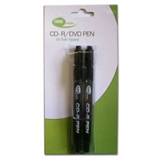 Neo Twin Tipped CD/DVD Marker Pens - 2 Pack