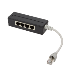 5 Port RJ45 Splitter, shielded, with 15 cm cable